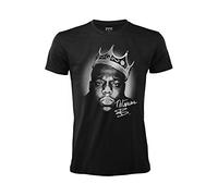 The Notorious Big T-Shirt Rappeur B.I.G. Hip Hop Music Officiel Coton Noir Unisexe Adulte Garçon (XL)