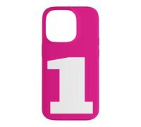 The Number 1 One Sports Team Big White Back Print Assorti Coque pour iPhone 14 Pro