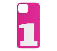 The Number 1 One Sports Team Big White Back Print Assorti Coque pour iPhone 15 Plus