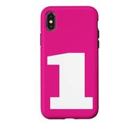 The Number 1 One Sports Team Big White Back Print Assorti Coque pour iPhone X/XS