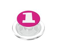 The Number 1 One Sports Team Big White Back Print Assorti PopSockets PopGrip pour MagSafe