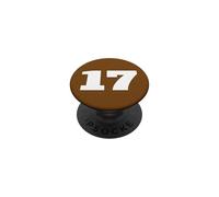 The Number 17 Seventeen Sports Team Imprimé sur Le Devant Assorti PopSockets PopGrip Adhésif