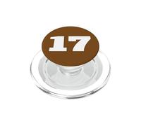 The Number 17 Seventeen Sports Team Imprimé sur Le Devant Assorti PopSockets PopGrip pour MagSafe