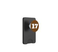 The Number 17 Seventeen Sports Team Imprimé sur Le Devant Assorti PopSockets PopWallet pour MagSafe