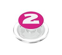 The Number 2 Two Sports Team Back Print Match Birthday PopSockets PopGrip pour MagSafe
