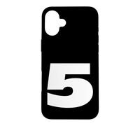The Number 5 Five Sports Team Impression sur Le Devant pour Anniversaire Assorti Coque pour iPhone 16 Plus