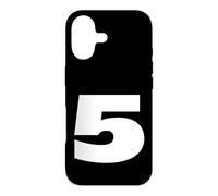 The Number 5 Five Sports Team Impression sur Le Devant pour Anniversaire Assorti Coque pour iPhone 17