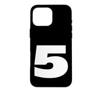 The Number 5 Five Sports Team Impression sur Le Devant pour Anniversaire Assorti Coque pour iPhone 16 Pro Max