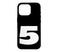 The Number 5 Five Sports Team Impression sur Le Devant pour Anniversaire Assorti Coque pour iPhone 16 Pro