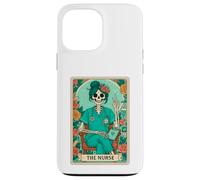 The Nurse Tarot Card Skeleton Nurse Halloween Roses Coque pour iPhone 13 Pro Max