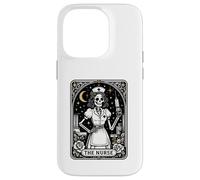 The Nurse Tarot Skeleton Night Shift RN Vintage Graphic Coque pour iPhone 14 Pro