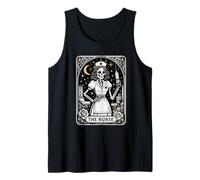 The Nurse Tarot Skeleton Night Shift RN Vintage Graphic Débardeur