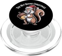 The Nut Before Christmas Chapeau de Père Noël écureuil Amusant PopSockets PopGrip pour MagSafe
