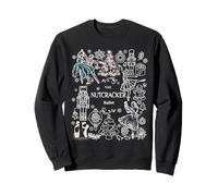 The Nutcracker Ballet Clara Sapin de Noël Danse de Vacances Sweatshirt