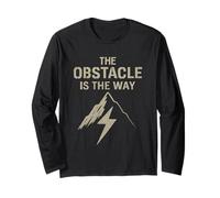 The Obstacle is The Way Stoïcisme Philosophie Cadeaux Manche Longue