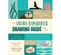 Guide de dessin pour enfants – Océan : leçons pas à pas — dessiner animaux marins, plantes et oiseaux