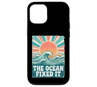 The Ocean Fixed It Retro Beach Waves Sun Coque pour iPhone 12/12 Pro