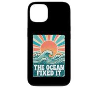 The Ocean Fixed It Retro Beach Waves Sun Coque pour iPhone 13