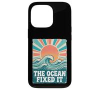 The Ocean Fixed It Retro Beach Waves Sun Coque pour iPhone 13 Pro