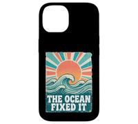 The Ocean Fixed It Retro Beach Waves Sun Coque pour iPhone 14