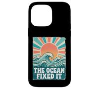 The Ocean Fixed It Retro Beach Waves Sun Coque pour iPhone 14 Pro Max