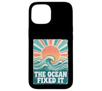 The Ocean Fixed It Retro Beach Waves Sun Coque pour iPhone 15