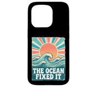 The Ocean Fixed It Retro Beach Waves Sun Coque pour iPhone 15 Pro