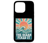 The Ocean Fixed It Retro Beach Waves Sun Coque pour iPhone 15 Pro Max