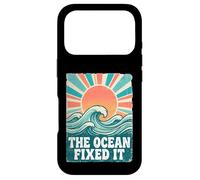 The Ocean Fixed It Retro Beach Waves Sun Coque pour iPhone 17 Pro
