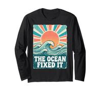 The Ocean Fixed It Retro Beach Waves Sun Manche Longue