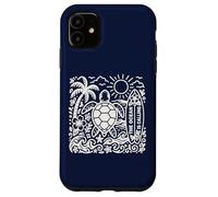 The Ocean is Calling Aime Les Tortues de mer, l'été, la Plage, Le Surf bohème Coque pour iPhone 11