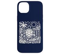 The Ocean is Calling Aime Les Tortues de mer, l'été, la Plage, Le Surf bohème Coque pour iPhone 14 Plus