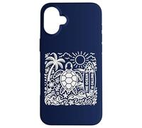 The Ocean is Calling Aime Les Tortues de mer, l'été, la Plage, Le Surf bohème Coque pour iPhone 16 Plus