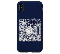 The Ocean is Calling Aime Les Tortues de mer, l'été, la Plage, Le Surf bohème Coque pour iPhone XS Max