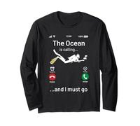 The Ocean is Calling and I Must Go Scuba Dive Diver Diving Manche Longue