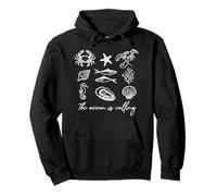 The Ocean is Calling Sea Life Coastal Marine Beach Nature Sweat à Capuche