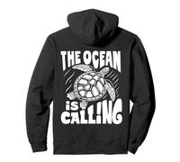The Ocean is Calling X Nature Beach Turtle Tortue Sweat à Capuche