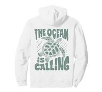 The Ocean is Calling X Nature Beach Turtle Tortue Sweat à Capuche