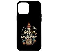 The Ocean is My Happy Place Lighthouse Nautical Design Coque pour iPhone 12 Pro Max