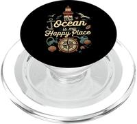 The Ocean is My Happy Place Lighthouse Nautical Design PopSockets PopGrip pour MagSafe