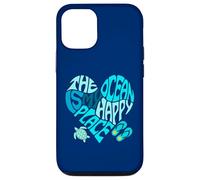 The Ocean is My Happy Place Sea Beach Life Better Flip Flops Coque pour iPhone 12/12 Pro