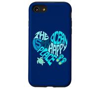 The Ocean is My Happy Place Sea Beach Life Better Flip Flops Coque pour iPhone SE (2020) / 7 / 8