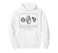 The Ocean is My Oxygen - Sandy Feet Salty Hair (Graphique) Sweat à Capuche