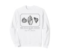 The Ocean is My Oxygen - Sandy Feet Salty Hair (Graphique) Sweatshirt