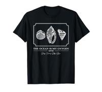 The Ocean is My Oxygen - Sandy Feet Salty Hair (Graphique) T-Shirt
