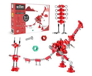 The Off bits Kit de construction de robot de dinosaure pour construire votre propre robot de jouet, modèle T-Rex, jouet de construction de tiges pour enfants, kit d'ingénierie