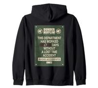The Office 0 Days Without Accident Sign Sweat à Capuche