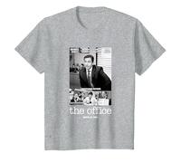 The Office Affiche de Film repensée T-Shirt, Enfant, Gris Chiné, 4 Ans