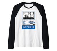 The Office Dunder Mifflin Copy Paper Label Manche Raglan