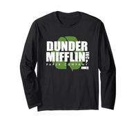 The Office Dunder Mifflin Recycle Logo Manche Longue